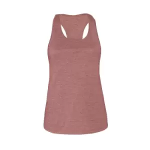 Bella + Canvas Womens/Ladies Heather Jersey Racerback Tank Top (S) (Heather Mauve)