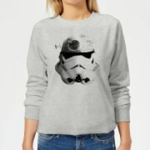 Star Wars Command Stromtrooper Death Star Womens Sweatshirt - Grey - 3XL