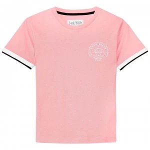 Jack Wills Debran Ringer T Shirt - Pink