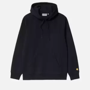 Carhartt Wip Hooded Chase Sweat, Dark Navy / Gold, Male, Hoodies, I026384.00H