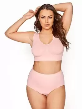 Yours Seamless Control Brief Pink, Size 26-28, Women