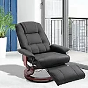 Homcom Massage Chair Faux Leather Black