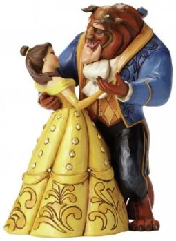 Disney Traditions Moonlight Waltz Belle Beast Figurine.