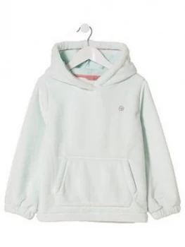 FatFace Girls Lounge Fleece Hoodie - Aqua, Size 5-6 Years, Women