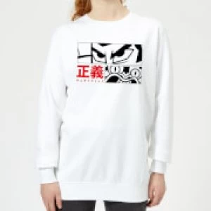 Samurai Jack Arch Nemesis Womens Sweatshirt - White - L