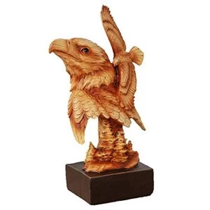 Naturecraft Wood Effect Resin Figurine - Eagles