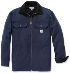 Carhartt Rain Defender Pawnee Zip Shirt, blue Size M blue, Size M