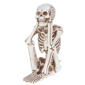 Funny Bone Skeleton Sit Large Ornament