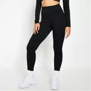 I Saw It First Seamless Contrast Detail Leggings - Black