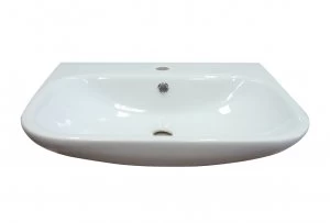 Wickes Bellante Ceramic Semi Recessed Basin - 560mm