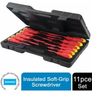 Screwdriver Set Insulated Soft-Grip Tools Set 11pce 918535 - Silverline