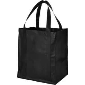 Bullet Liberty Non Woven Grocery Tote (Pack Of 2) (33 x 25.4 x 36.8 cm) (Solid Black) - Solid Black