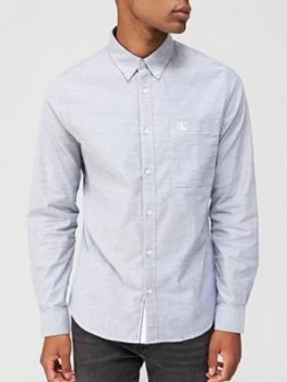 Calvin Klein Jeans Chambray Stretch Shirt - Blue