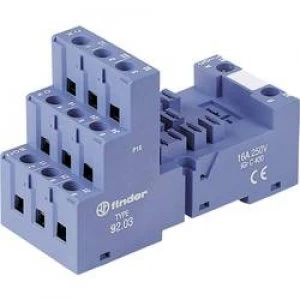 Finder 92.03 Screw Socket 92.03 Screw socket snaps onto DIN rail EMCtimer module position