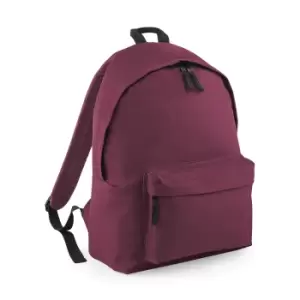 Beechfield Childrens Junior Fashion Backpack Bags / Rucksack / School (Pack Of 2) (One Size) (Burgundy)