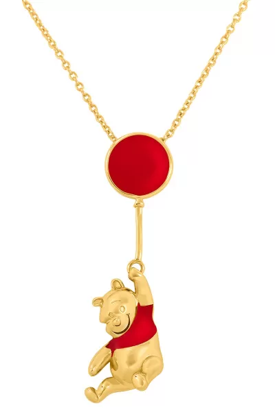 Winnie the Pooh Balloon Winnie Necklace gold coloured