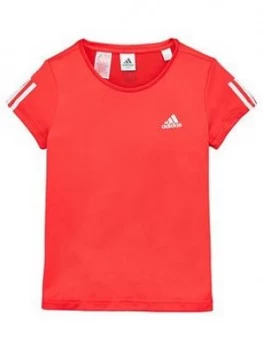 adidas Youth Equip T-Shirt - Pink, Size 13-14 Years, Women