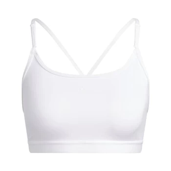 adidas Aeroreact Training Light-Support Bra Womens - White