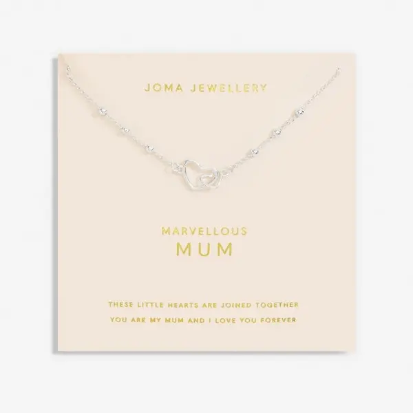 Forever Yours Marvellous Mum Silver Plated 46cm + 5cm Necklace 6712