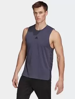 adidas Train Motion Pack Sleeveless Vest, Navy, Size XL, Men