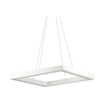 Ideal Lux Lighting - Ideal Lux ORACLE - Integrated LED Square Ceiling Pendant Lamp 1 Light White 3000K