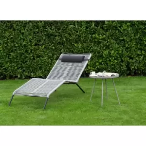 Set of 2 Rio Sun Loungers in Grey