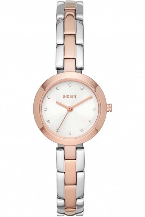 DKNY White And Two Tone 'City Link' Fashion Watch - Ny2919