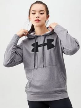 Urban Armor Gear Synthetic Fleece Chenille Logo Hoodie - Grey, Size XS, Women