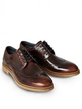 Joe Browns Joe Browns Smokey Jazz High Shine Brogue, Caramel, Size 7, Men