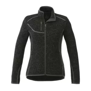 Elevate Womens/Ladies Tremblant Knit Jacket (XS) (Heather Smoke)