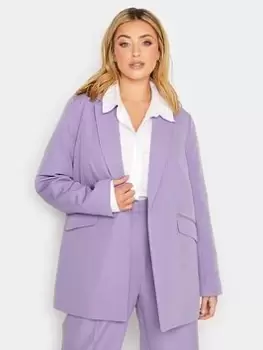 Yours Tailored Blazer Lavender, Purple, Size 28, Women