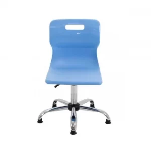 TC Office Titan Swivel Senior Chair with Glides 435-525mm, Sky Blue