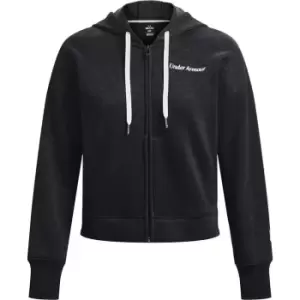 Under Armour Armour Essential Script Full Zip Hoodie Womens - Black