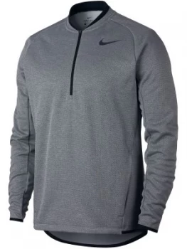 Mens Nike Therma Half Zip Jumper Black