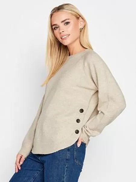 Petite Button Detail Jumper