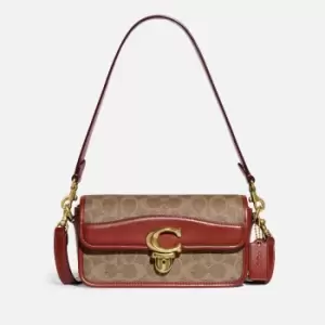 Coach Coated Canvas Signature Studio Baguette Bag