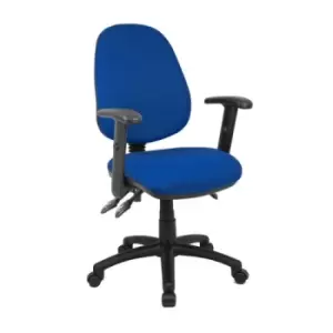 Vantage 200 3 lever asynchro operators chair with adjustable arms - blue