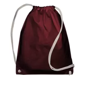 Jassz Bags Drawstring Backpack (One Size) (Burgundy)