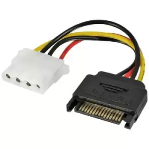 LINDY Current Adapter cable [1x IDE power socket 4-pin - 1x SATA power plug] 0.12 m Multicolour