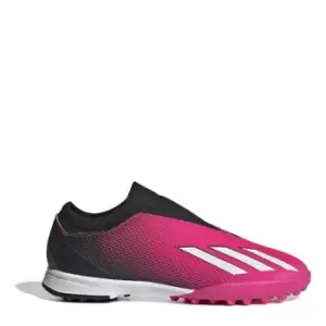 adidas X .3 Laceless Astro Turf Football Boots Juniors - Pink