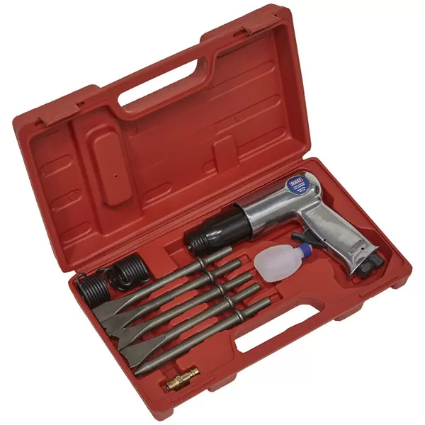 Sealey SA11 Air Hammer with Chisels Long Stroke