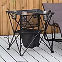 OutSunny Picnic Table Black 550 x 600 mm