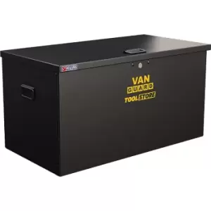 Van Guard Tool Store Box Medium in Black Rubber/Steel