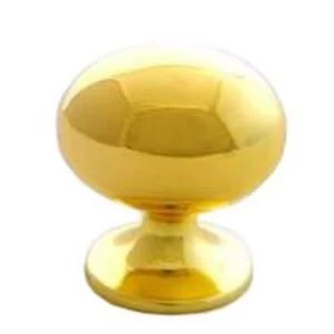 BQ Polished Brass Effect Oval Internal Knob Furniture Knob