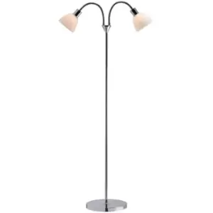 Ray Multi Arm Floor Lamp Chrome, E14