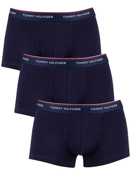 Tommy Hilfiger 3 Pack Premium Essentials Low Rise Trunks Peacoat XXL