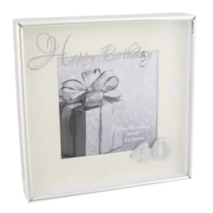 Mirror Message Frame 3x3 40th Birthday