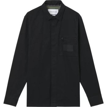 Calvin Klein Jeans Twill Regular Overshirt - Black BEH