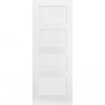 Shaker Internal Primed White 4 Panel Door - 762 x 1981mm