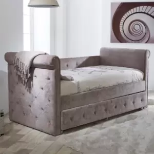 Zodiac Velvet Day Bed Beige